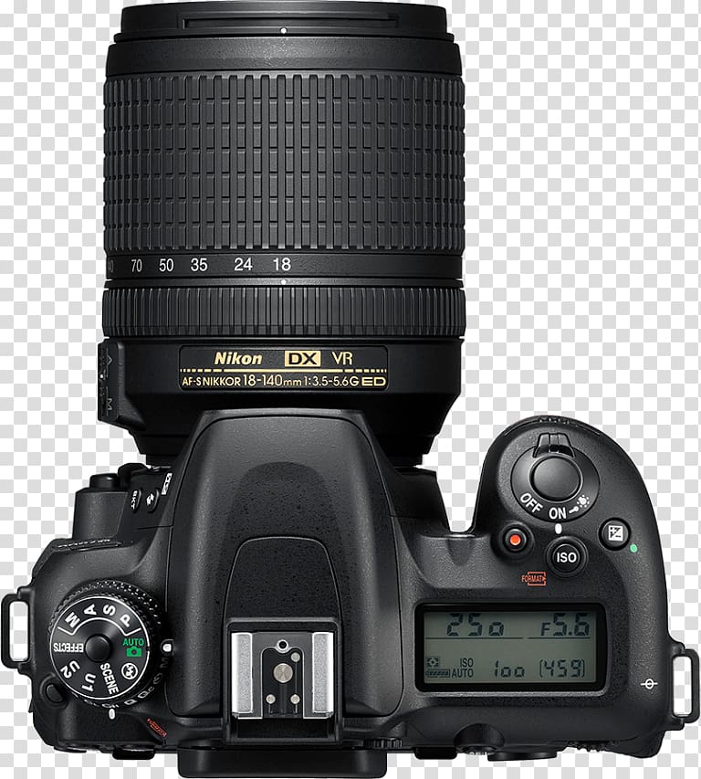 AF-S DX Nikkor 18-140mm f/3.5-5.6G ED VR Nikon D500 Camera Nikon DX format Digital SLR, Camera transparent background PNG clipart