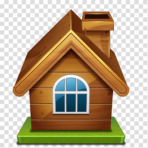 House Home Icon, Wooden House HD transparent background PNG clipart