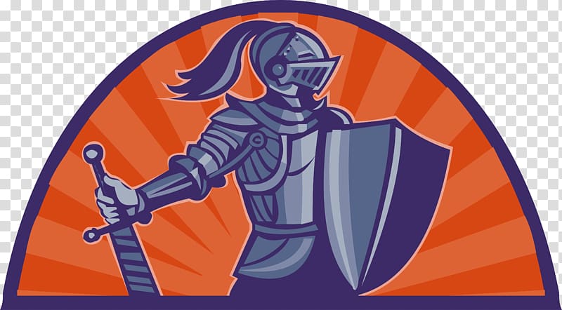 Knight illustration Illustration, Shield armor transparent background PNG clipart