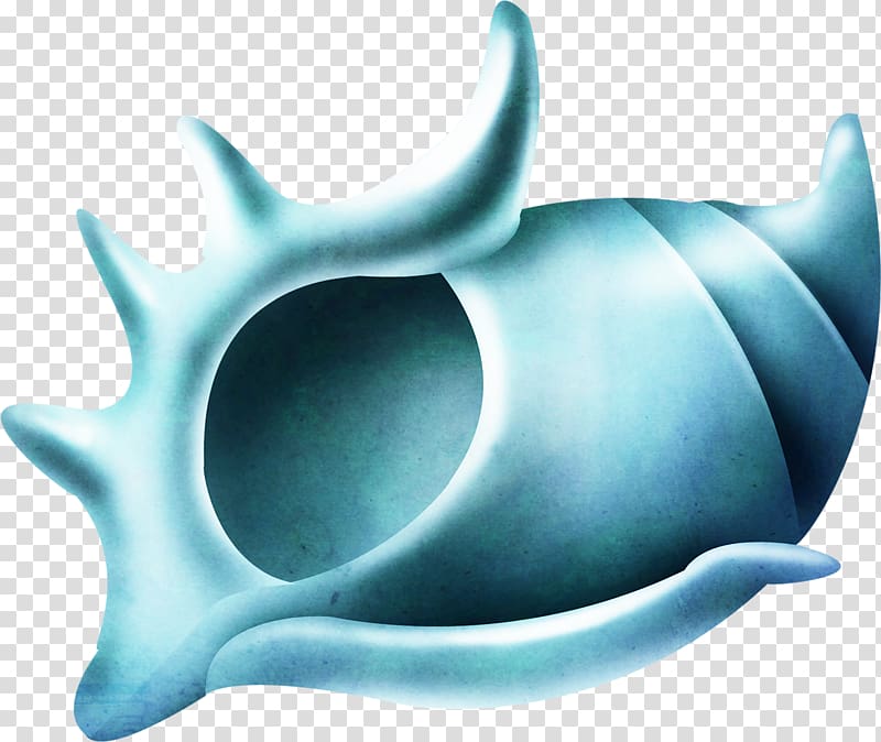Shark Idea , Blue conch transparent background PNG clipart