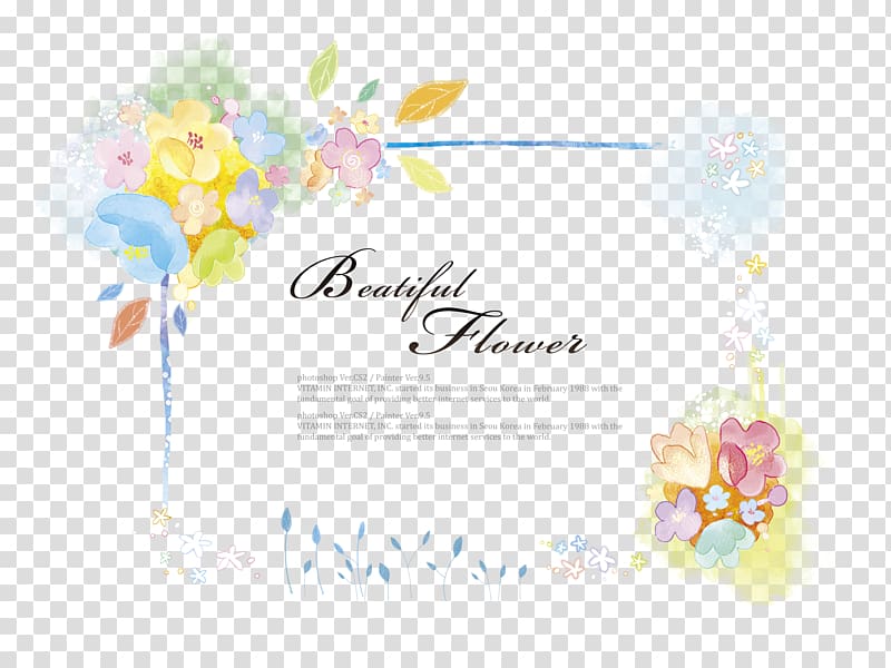 Beautiful Flower floral , Flower, Flowers Border,Watercolor flowers transparent background PNG clipart