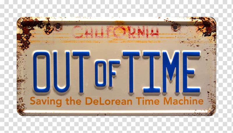 Back to the Future Documentary film Vehicle License Plates Celebrity Machines, out of time transparent background PNG clipart