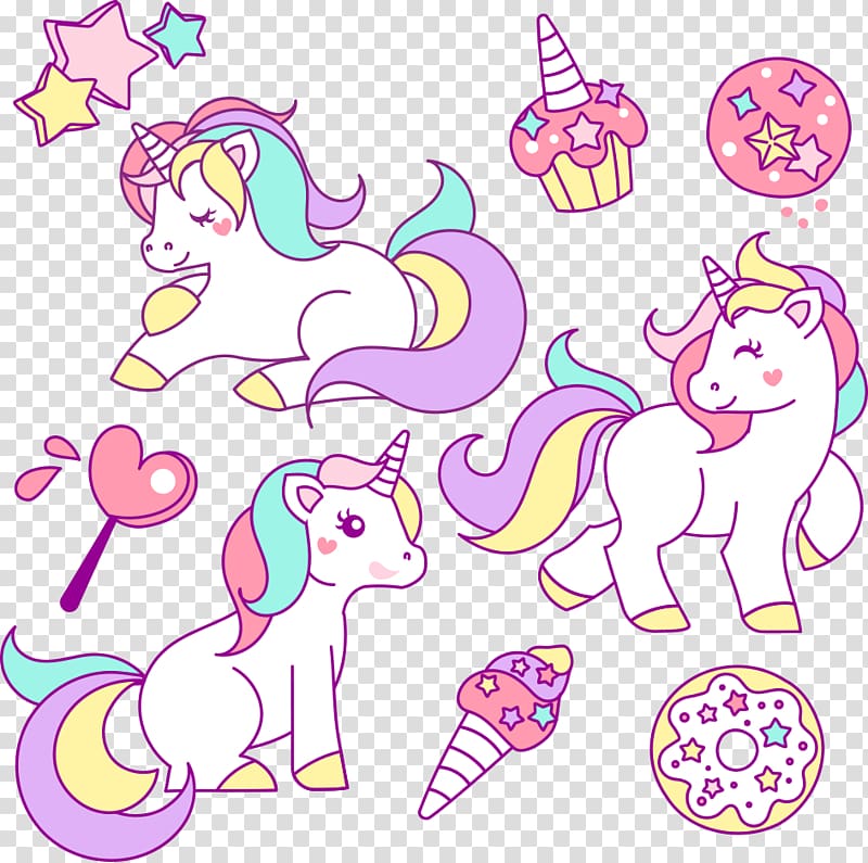 white unicorn illustration, Unicorn Drawing Illustration, cute pony transparent background PNG clipart