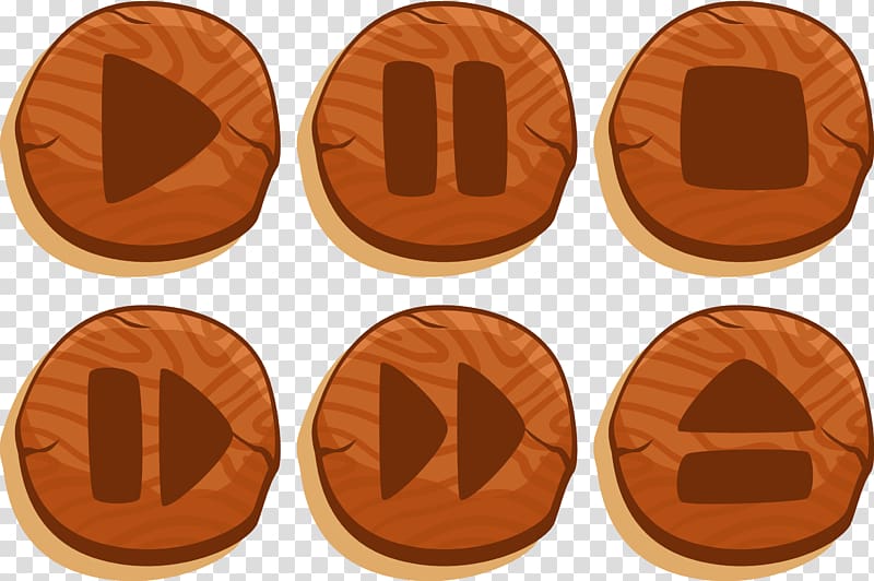 Button Icon, Wooden buttons transparent background PNG clipart