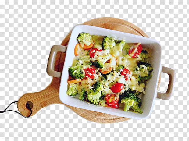 Baking Caesar salad Vegetarian cuisine Stamppot Broccoli, Broccoli baked rice transparent background PNG clipart