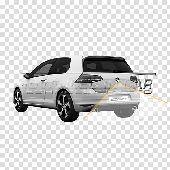 Compact car Volkswagen Golf Backup camera, Volkswagen Golf Mk7 transparent background PNG clipart
