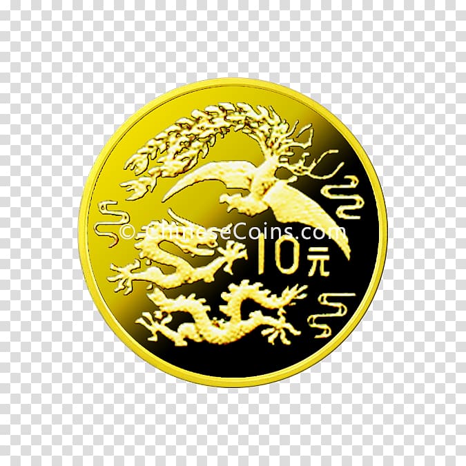 Gold coin Silver coin Qing dynasty, gold transparent background PNG clipart