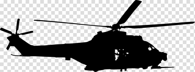 Helicopter rotor Military helicopter Silhouette, helicopter transparent background PNG clipart