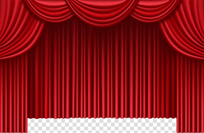 red stage curtain, Theater drapes and stage curtains Window , Red curtains transparent background PNG clipart