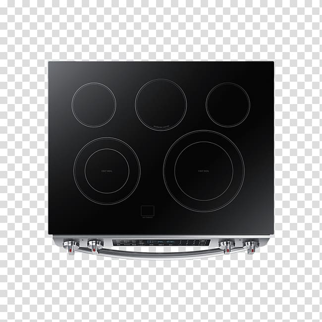 black smooth-top induction range, Electronics Multimedia, stove Top View transparent background PNG clipart