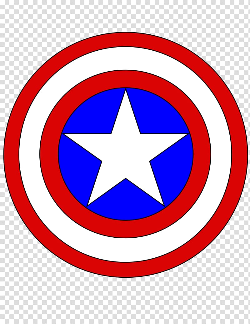 Captain America\'s shield T-shirt United States Marvel Comics, avengers logo transparent background PNG clipart