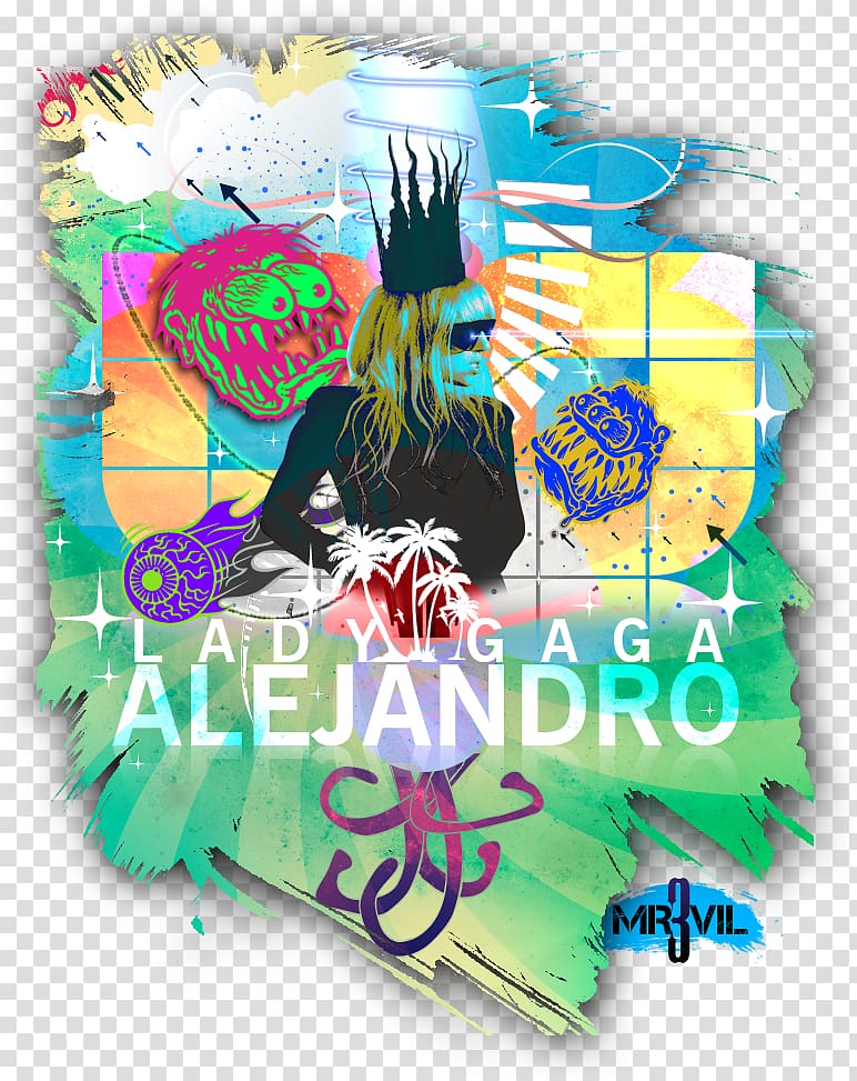 Poster Illustration Graphic design Graphics, Lady Gaga Alejandro transparent background PNG clipart