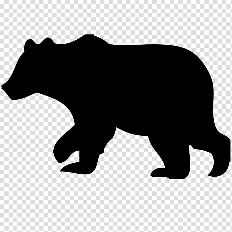 American black bear Polar bear Grizzly bear , bears transparent background PNG clipart