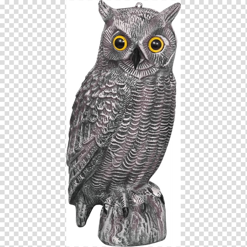 Great Grey Owl Bird Decoy Hunting, Crimson Viper transparent background PNG clipart