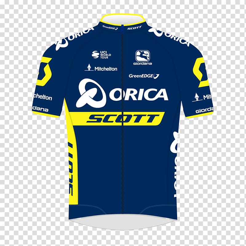Mitchelton–Scott 2017 Orica–Scott (men\'s team) season UCI World Tour 2017 Tour de France Cycling jersey, cycling transparent background PNG clipart