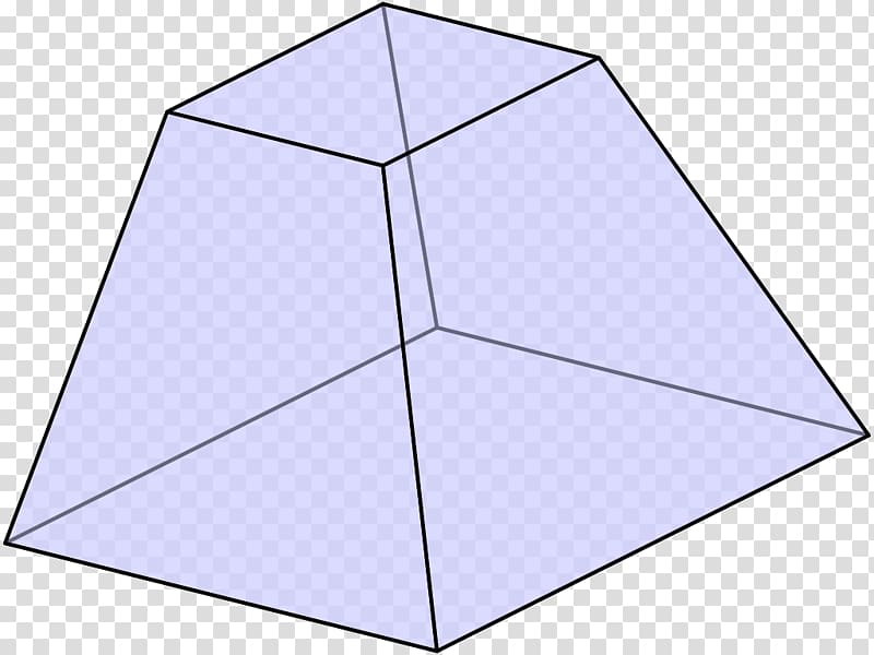 Pentagonal pyramid Square pyramid Frustum Triangle, pyramid transparent background PNG clipart