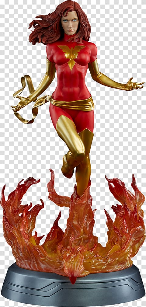 Jean Grey The Dark Phoenix Saga Sideshow Collectibles Sculpture, marvel toy transparent background PNG clipart