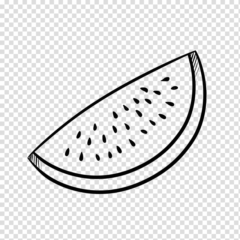 Line art Drawing Black and white Watermelon, watermelon transparent background PNG clipart
