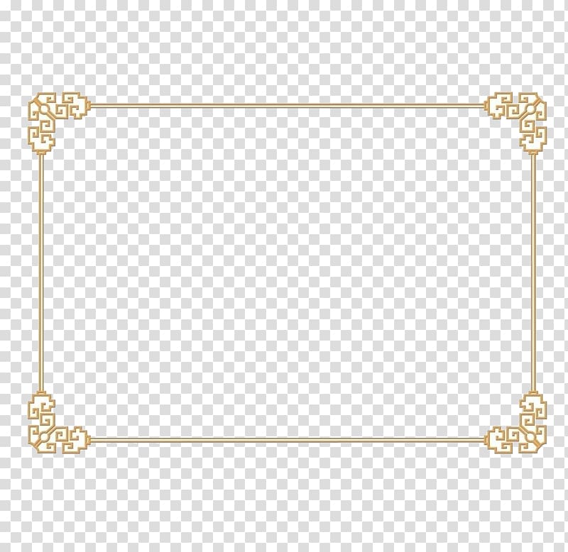 gold frame , Chinoiserie Frames , Chinese wind decoration borders transparent background PNG clipart