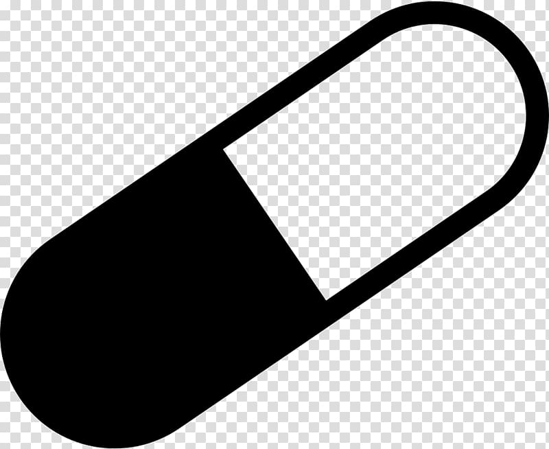 pill clipart black and white