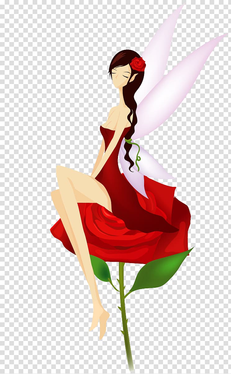 Fairy Illustration, Beautiful beauty wizard transparent background PNG clipart