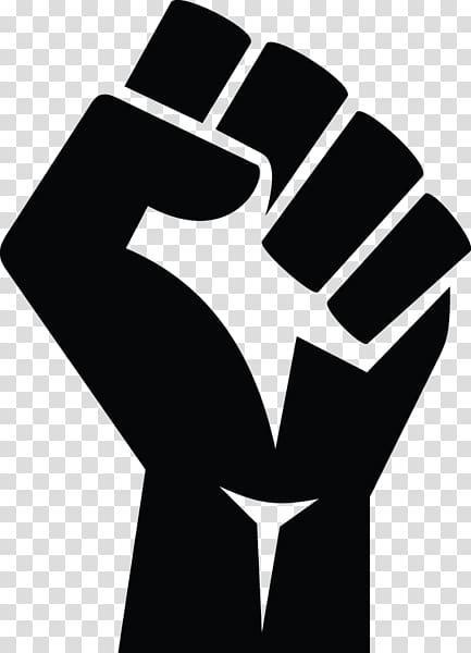 Raised fist Black Power Sticker , others transparent background PNG clipart