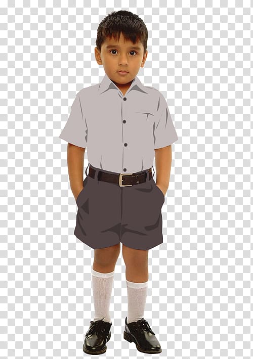School uniform T-shirt Boy, T-shirt transparent background PNG clipart