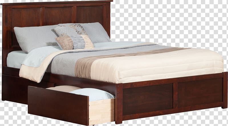 Platform bed Bed frame Bed size Headboard, Bed transparent background PNG clipart