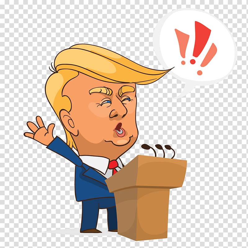 Cartoon , Cartoon Trump Inaugural transparent background PNG clipart
