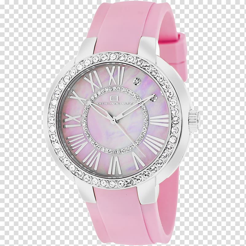 Watch strap Crystal Quartz clock, women Watch transparent background PNG clipart