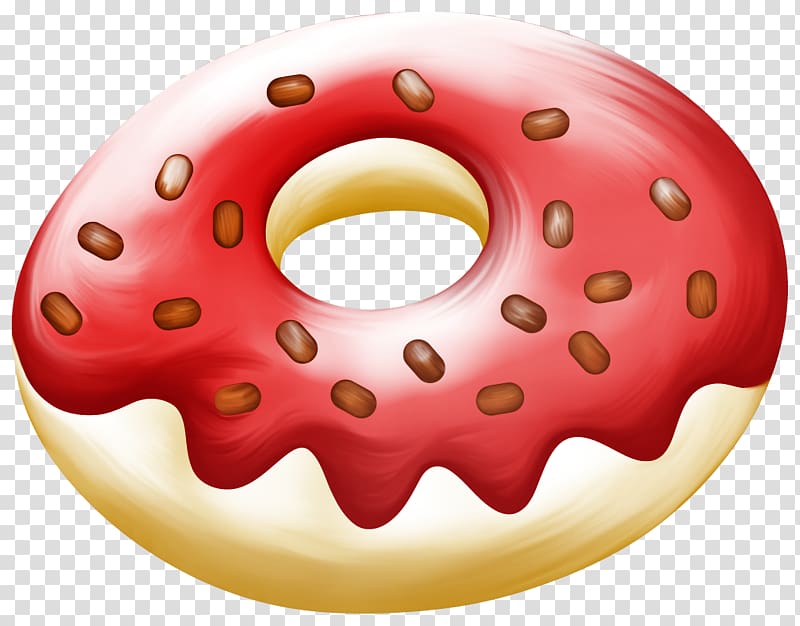 Doughnut Ice cream Cupcake Pancake, Cartoon donut transparent background PNG clipart
