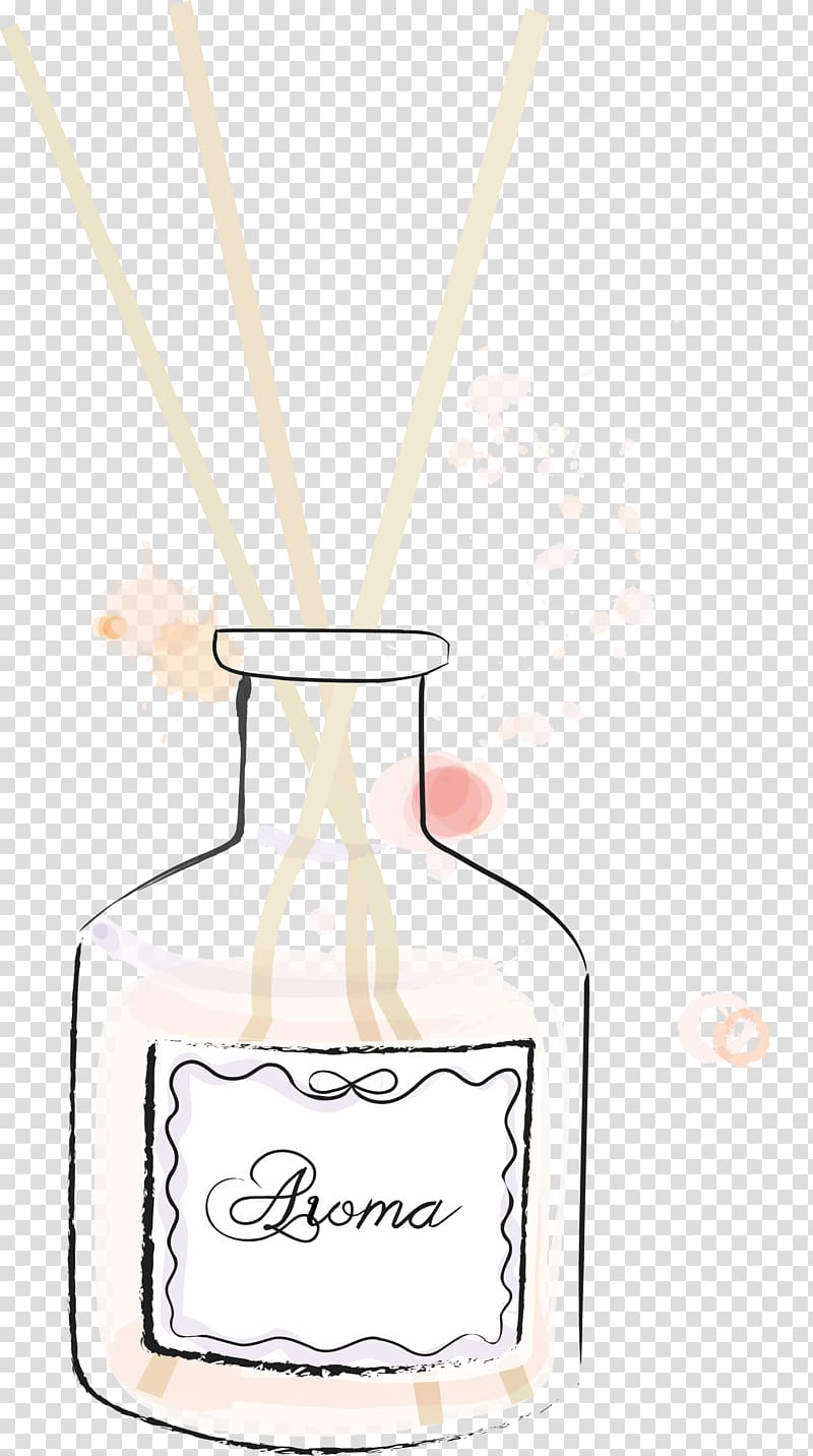 Glass bottle Perfume , Vase material transparent background PNG clipart