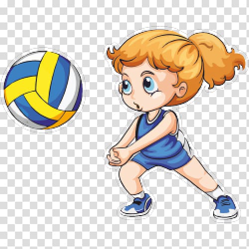 Volleyball Cartoon , volleyball transparent background PNG clipart