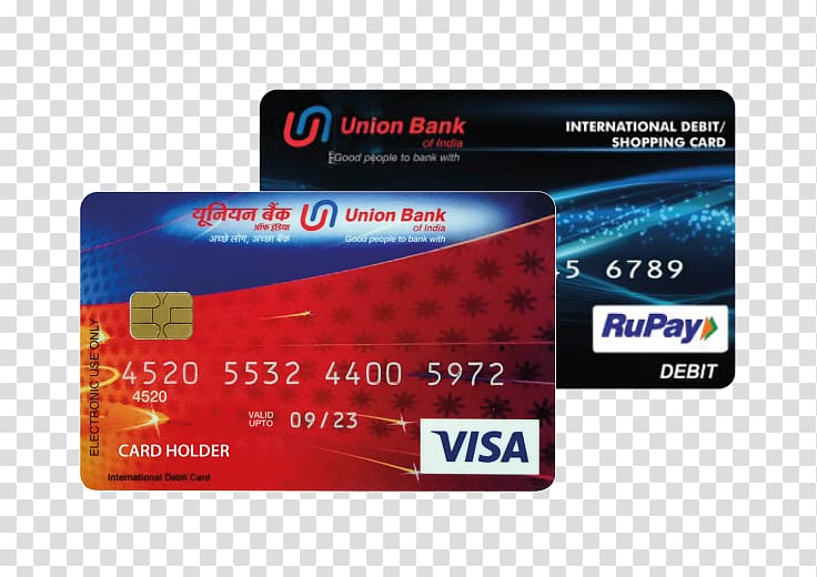 Debit card ATM card Credit card Union Bank of India, credit card transparent background PNG clipart