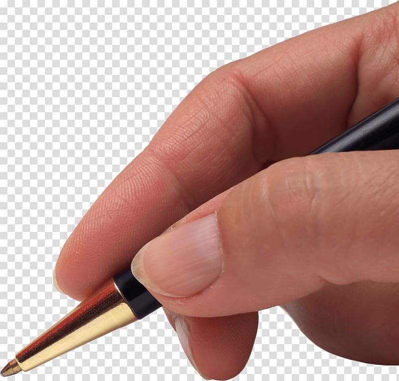 Pencil Handwriting, Pen In Hand transparent background PNG clipart