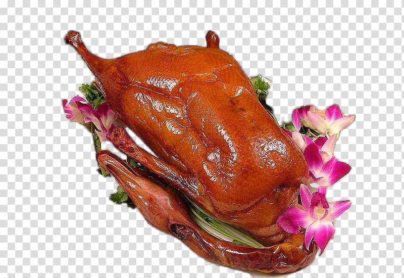 Roast goose Peking duck Cantonese cuisine Barbecue grill, Deep well roast goose transparent background PNG clipart