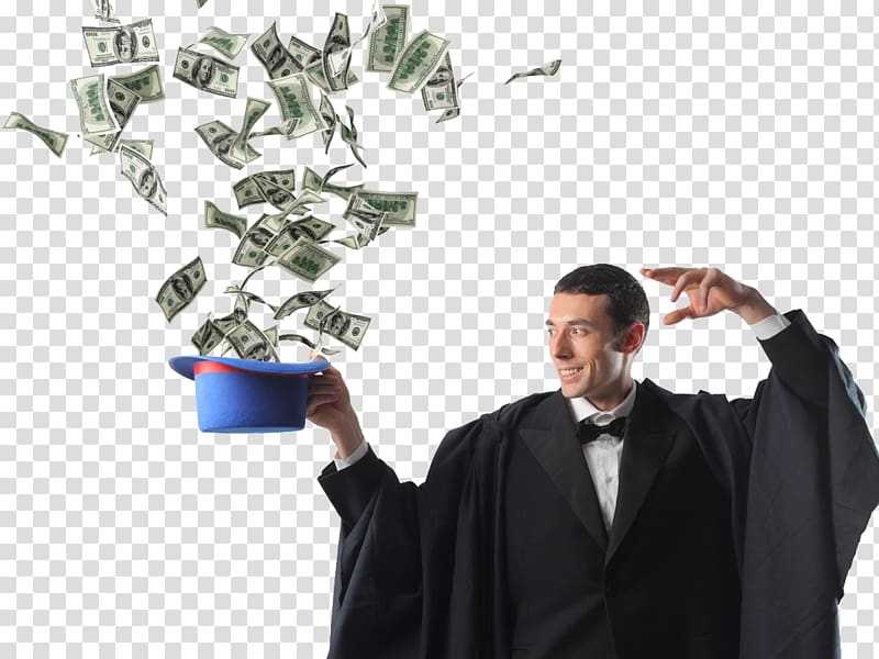 Money Financial transaction Job Service Business, magician transparent background PNG clipart