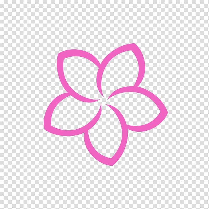 pink plumeria flower illustration, Frangipani Flower Logo Petal, plumeria transparent background PNG clipart