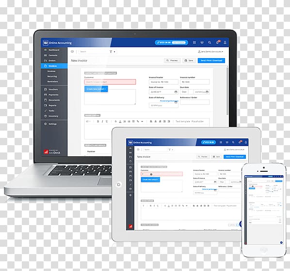 Invoice Accounting software Computer Software Create, Financial Software transparent background PNG clipart