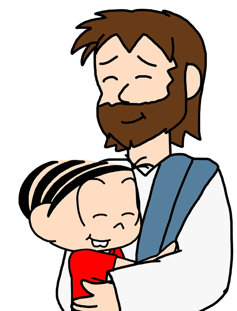 Hug Cartoon Female , Jesus transparent background PNG clipart