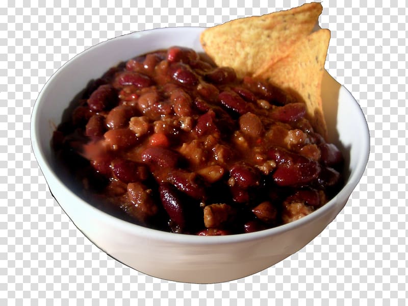 Chili con carne Taco soup Red beans and rice Meat, meat transparent background PNG clipart