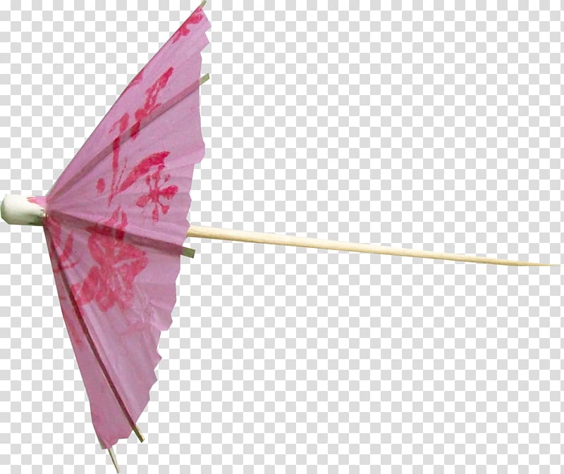 pink and brown oil paper umbrella toothpick, Cocktail umbrella, cocktail transparent background PNG clipart