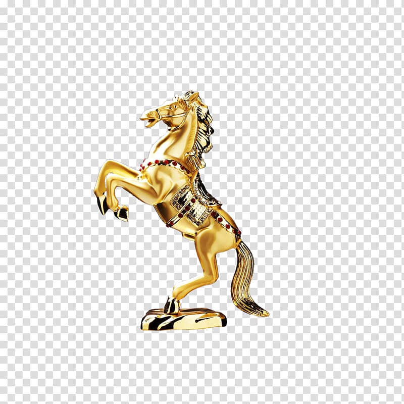 Horse , Gold Horse transparent background PNG clipart