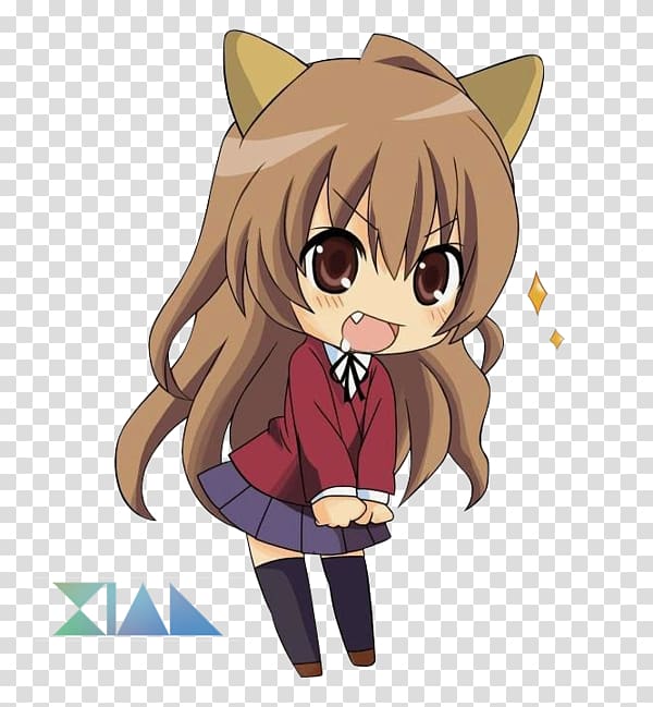 Taiga Aisaka Chibi Anime Kavaii Drawing, Chibi transparent background PNG clipart