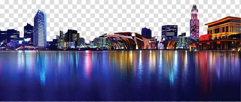 Sidney, Australia artwork, Shanghai Nightscape City, City Night transparent background PNG clipart