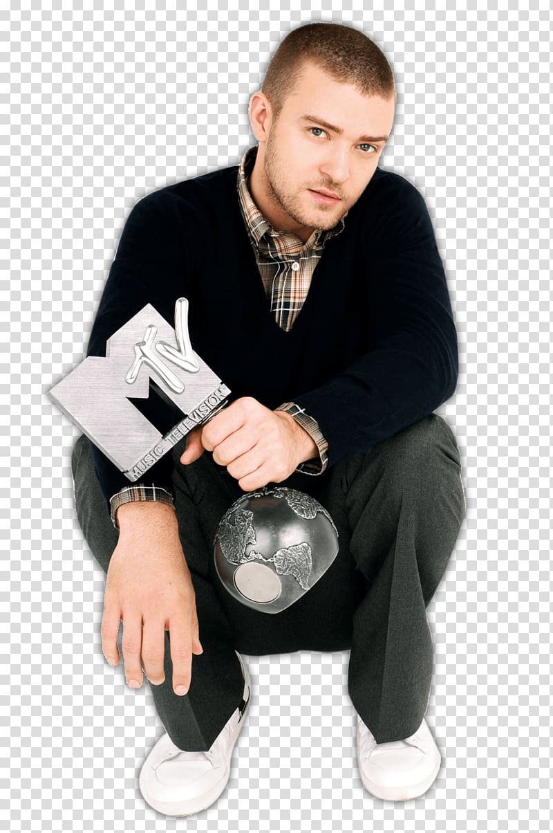 man wearing black sweater, Mtv Justin Timberlake transparent background PNG clipart