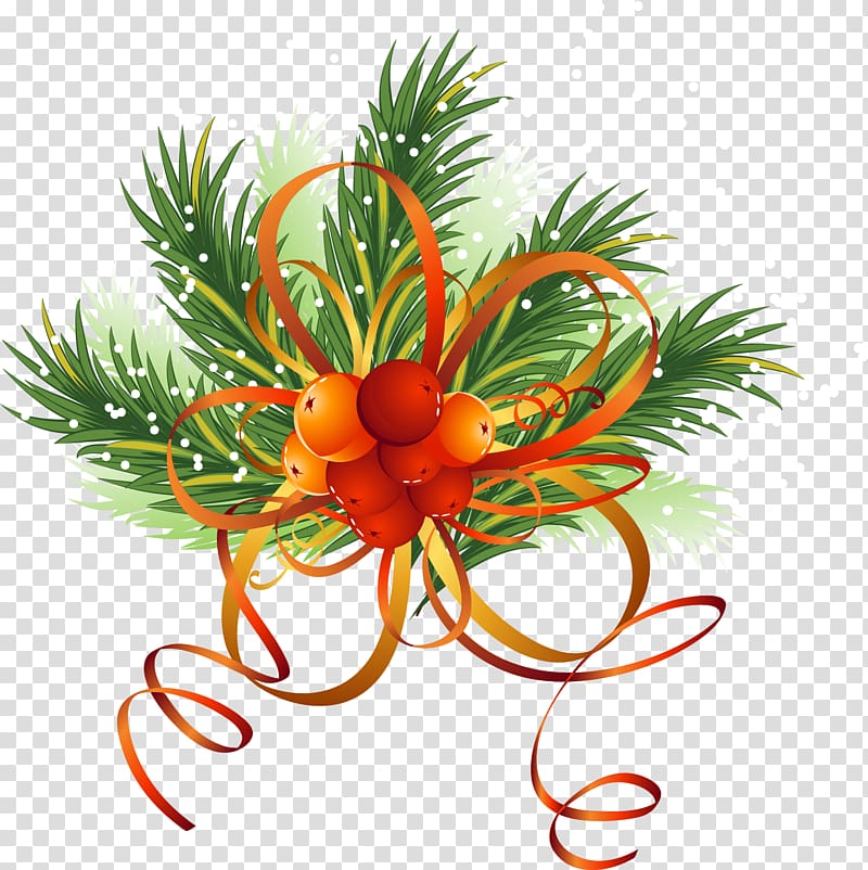 Beautiful Christmas decorations transparent background PNG clipart