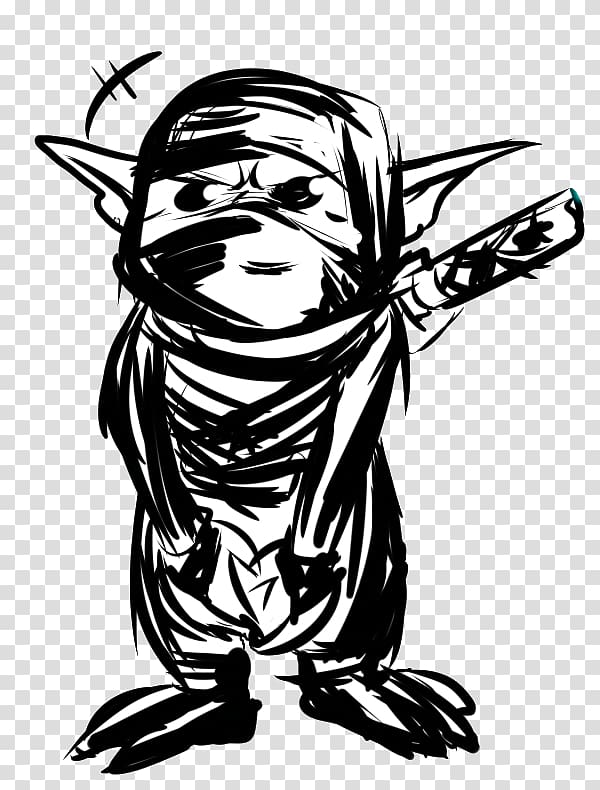 Goblin Ninja Sketch Scoperto Visual arts, Goblin transparent background PNG clipart