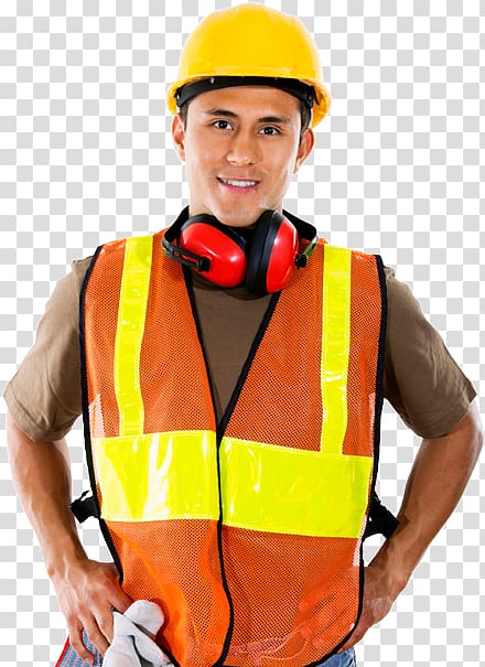 Construction worker Laborer Construction Foreman Hard Hats , building worker transparent background PNG clipart