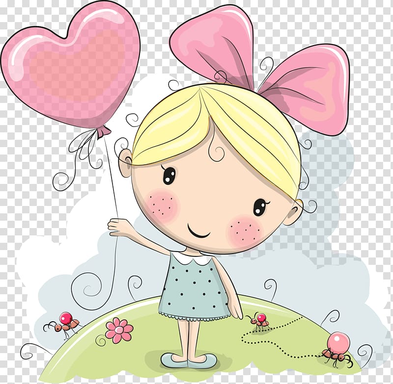 yellow haired girl cartoon character, Cartoon Drawing Illustration, Girl transparent background PNG clipart